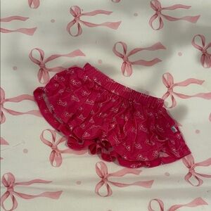 Posh Peanut Pink Ruffled Skort